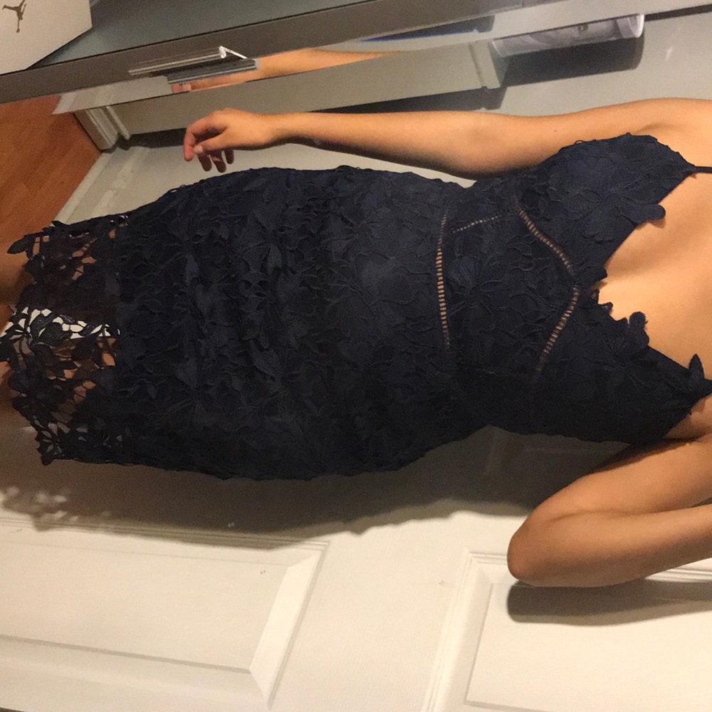 Dark blue body dress